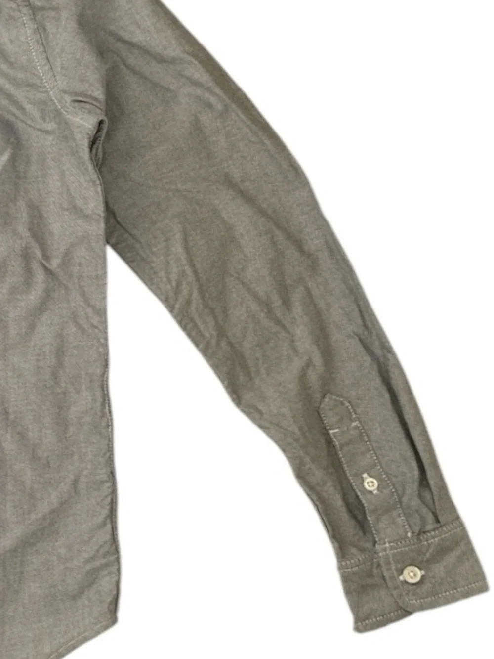 The Children’s Place Boys Gray Oxford Button Down Shirt Size Large 100% Cotton